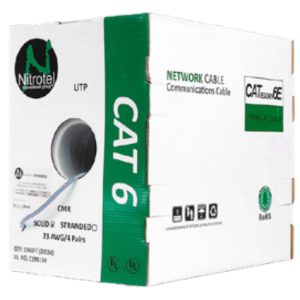 Cable UTP Cat6 CM Blanco Nitrotel NTNC6WH-C - Imagen 1