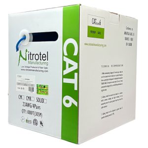 Cable UTP Cat6 CM Azul Nitrotel NTNC6BU-C - Imagen 1