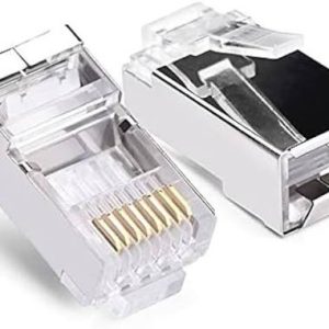 Paquete de 100 Conectores Modulares RJ45 Cat6A Blindados Nitrotel NTMP6ASH - Imagen 1