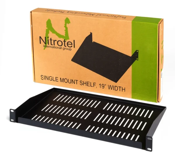 Repisa Fija Ventilada 1U x 18 Nitrotel NTVS1UX18